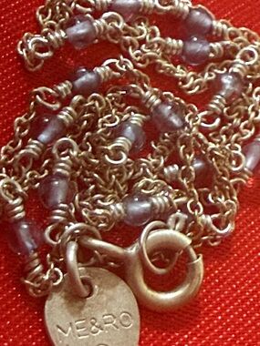 WOW POSHMARK Authentic NWOT Me & Ro Iolite & Sterling Silver Station Necklace